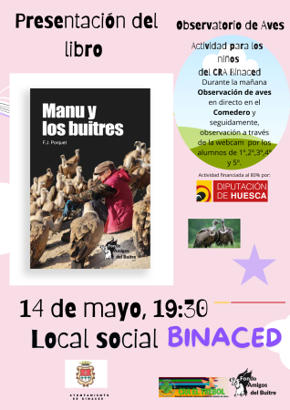 Imagen Presentación del libro "Manu y los buitres", martes 14 de mayo a...