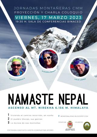 Imagen Charla coloquio Namasté Nepal