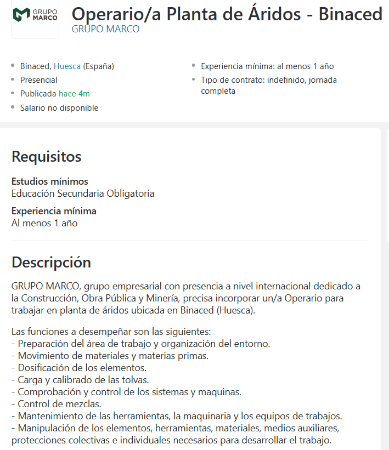 Imagen Selección de personal para empresa en Binaced