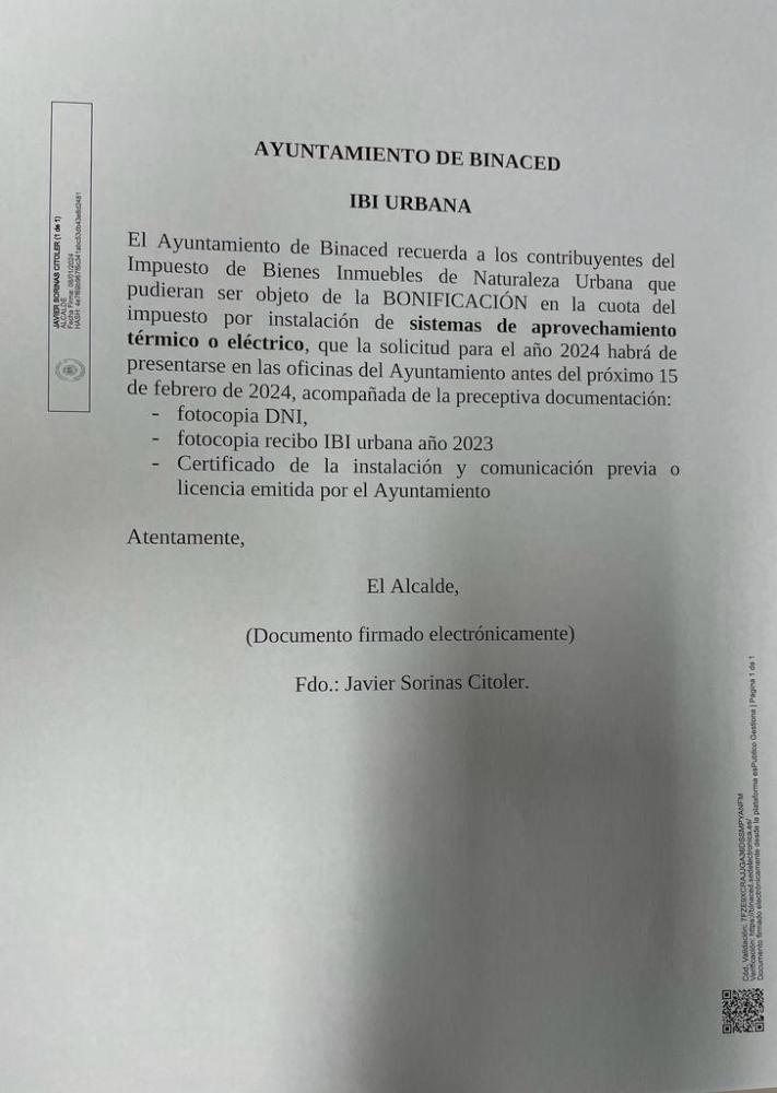 Imagen Bonificaciones IBI Urbana