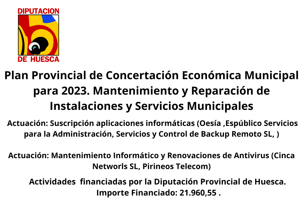 Imagen Plan Provincial de Concertación Económica y Municipal para 2023. Mantenimiento y Reparación de instalaciones y servicios municipales.