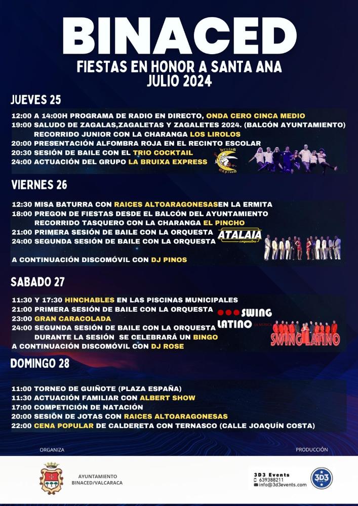 Imagen Cartel de las Fiestas de Binaced