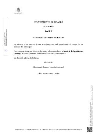 Imagen CONTROL SISTEMAS DE RIEGO
