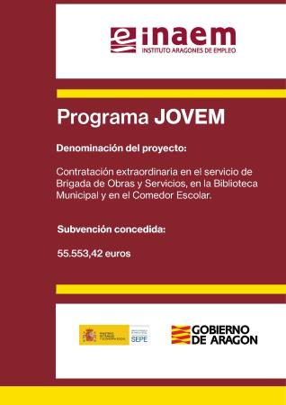 Imagen El INAEM, a través de su Programa JOVEM, subvenciona la contratación de...