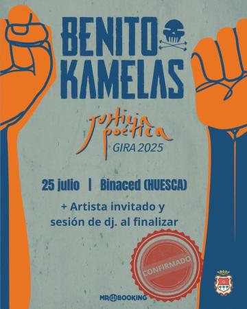 Imagen Benito Kamelas actuará en Binaced