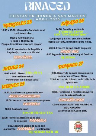 Imagen Fiestas en honor a San Marcos 2025