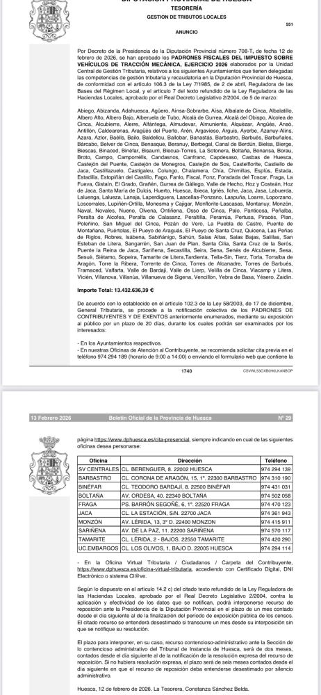Imagen Exposición pública padrón IVTM 2026
