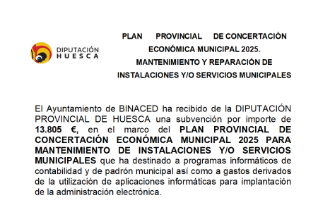 Imagen La Diputación de Huesca subvenciona actuaciones de mantenimiento y...